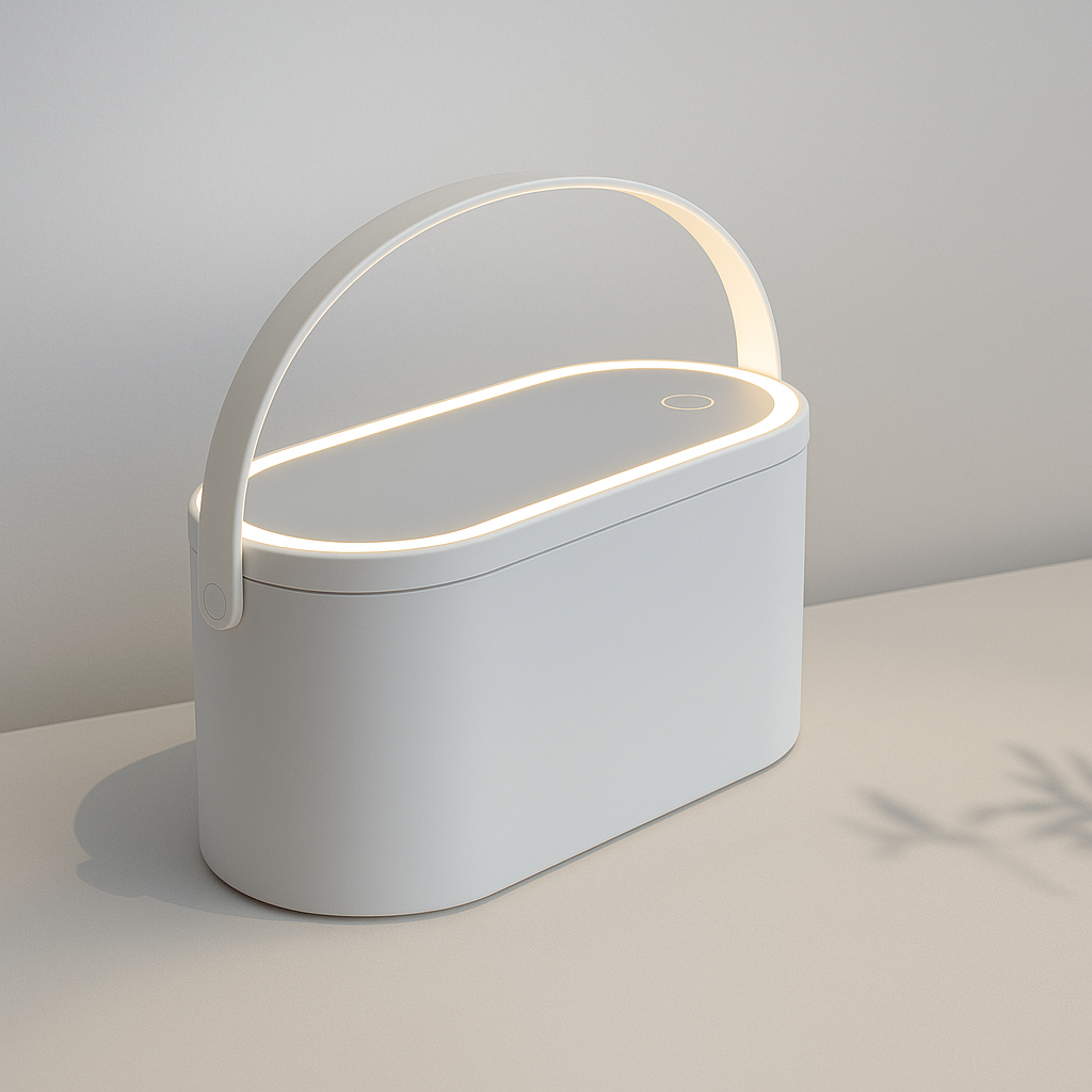 GlowBox™ – Miroir LED Beauté + Rangement Makeup