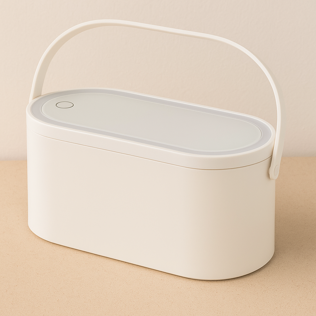 GlowBox™ – Miroir LED Beauté + Rangement Makeup